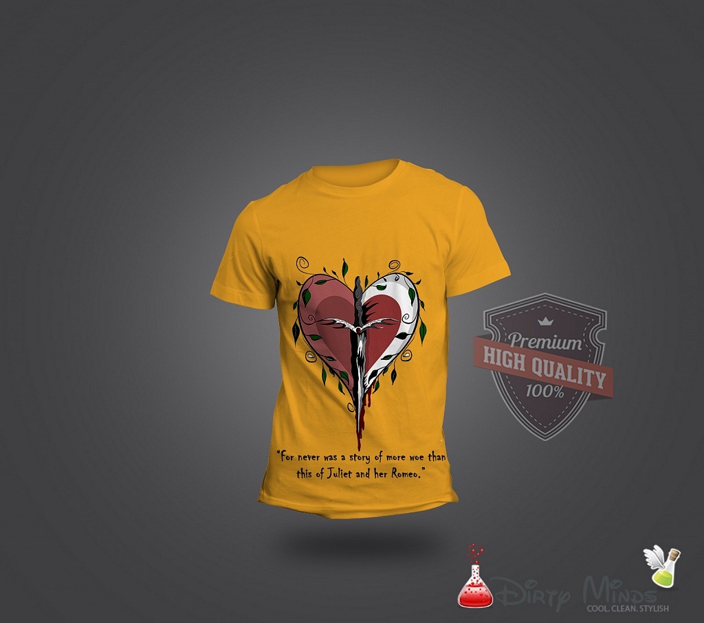 This is one of the examples of tshirt we designed that days. It was though designed for a startup named BookSimile